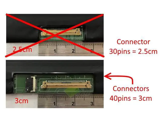 Alt view image 5 of 5 - FULLCOM New LCD Replacement Screen 17.3 Inch B173HAN04.9 144Hz FHD 1920x1080 IPS 40 Pin Matte Compatible with NV173FHM-N44/ B173HAN04.0/B173HAN04.4 for Laptop/Display/Screen/LCD Application