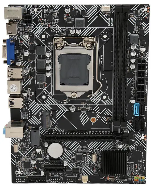 Main image of LGA 1151 Computer Motherboard, M ATX Motherboard for Desktop PC, DDR3 Motherboard 100Mbps NIC M.2 USB3.0 SATA3.0 for Desktop PC