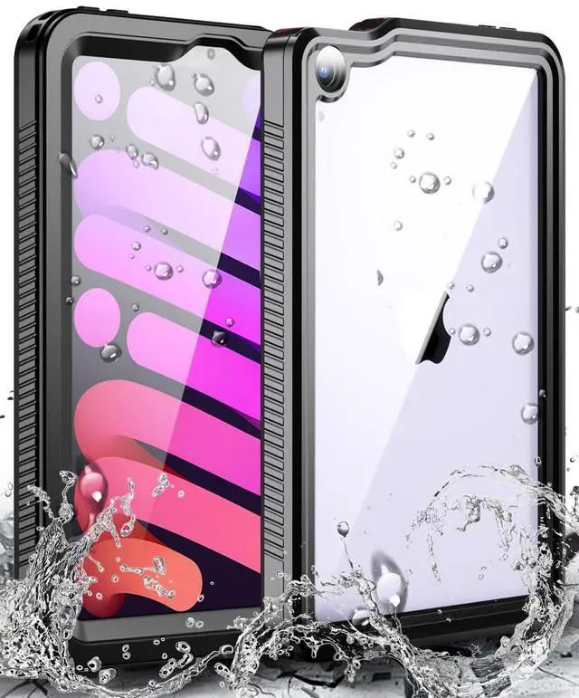 Main image of Hualele iPad Mini 6 Waterproof Case, IP68 Underwater Shockproof Drop Proof Full Body with Screen Protector Protective Cover with Lanyard and Kickstand for iPad Mini 6th Generation