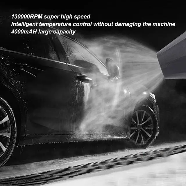 Alt view image 5 of 5 - Electric Air Duster - 130000RPM, 3 Adjustable Speeds, Cordless Air Blower, Portable Handheld Turbo Fan, Powerful Blower for Home, Car, Office Cleaning