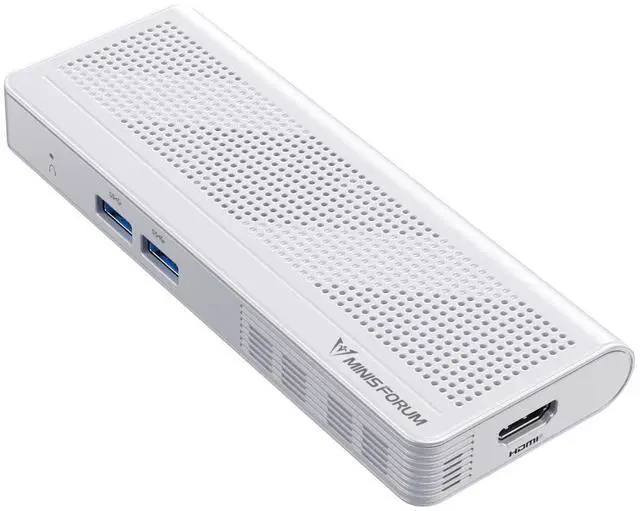 Main image of MINISFORUM S100 Mini PC Stick 12th Gen Alder Lake N100(up to 3.4GHz) Micro PC, LPDDR5 8GB RAM UFS2.1 128GB, 1x HDMI, 1x USB-C Output, 2X USB3.2, 2.5G RJ45 Port, PD 65W Power Adapter Micro Computer