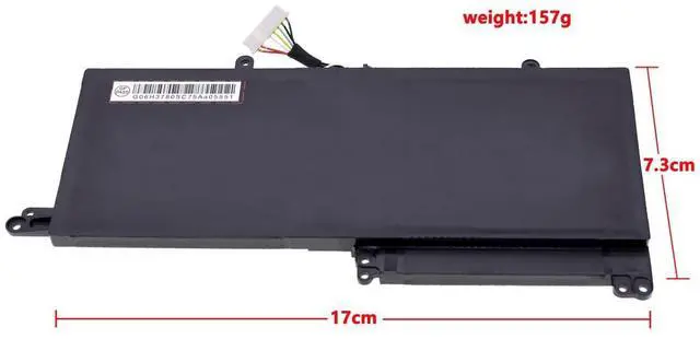 Alt view image 3 of 5 - Tanch Genuine N130BAT-3 Laptop Battery 6-87-N130S-3U9A1 6-87-N130S-3U9 3ICP5/62/72 6-87-N130S-31A00 Replacement for Clevo N130BU N130WU N131WU N131BU N141WU N141ZU N140WU N250PU S4System76 Galago Pro
