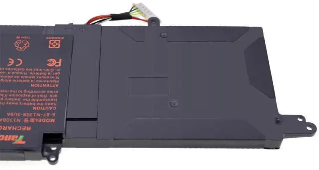 Alt view image 5 of 5 - Tanch Genuine N130BAT-3 Laptop Battery 6-87-N130S-3U9A1 6-87-N130S-3U9 3ICP5/62/72 6-87-N130S-31A00 Replacement for Clevo N130BU N130WU N131WU N131BU N141WU N141ZU N140WU N250PU S4System76 Galago Pro