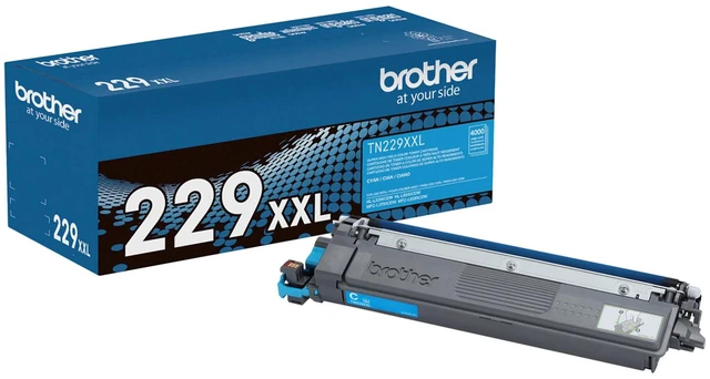 Alt view image 17 of 20 - Brother Genuine TN229XXLC Super High-yield Cyan Toner Cartridge