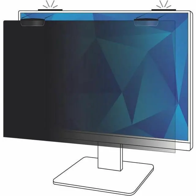 Alt view image 19 of 20 - 3M Privacy Filter for 24.0 in Full Screen Monitor with 3M COMPLY Magnetic Attach 16:10 Aspect Ratio (PF240W1E) PF240W1EM