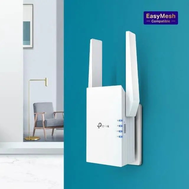 Alt view image 5 of 5 - TP-Link AX1750 Wi-Fi 6 Dual-Band, Range Extender with Rapid 1.75 Gbps Transfer Rate, Smart Roaming for Continuous Wireless Coverage - RE1750X