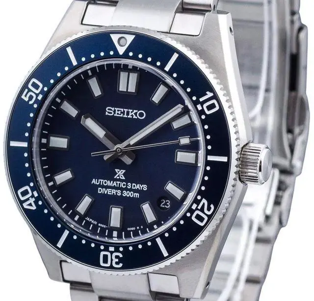 Alt view image 2 of 3 - Seiko Prospex Blue Dial Automatic Diver's 300M Men's Watch SPB451J1