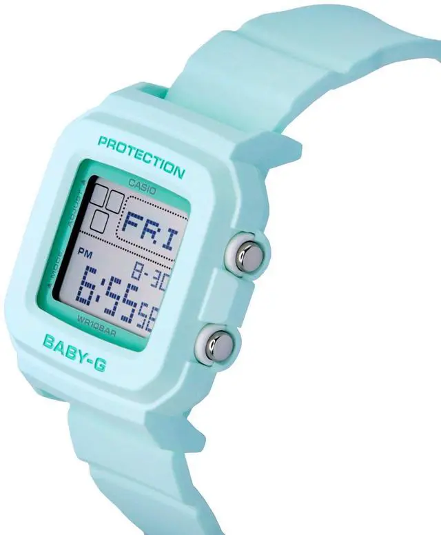 Alt view image 3 of 4 - Casio Baby-G Mint Green Dial Quartz Sports 100M Women's Watch BGD-10-3