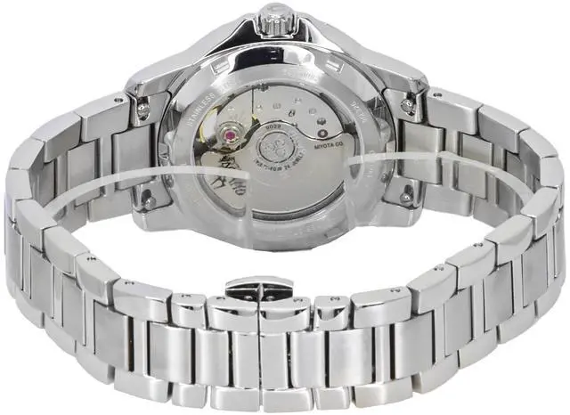 Alt view image 4 of 4 - Bulova Marine Mother Of Pearl Dial Automatic Casual 100M Women's Watch 96L326