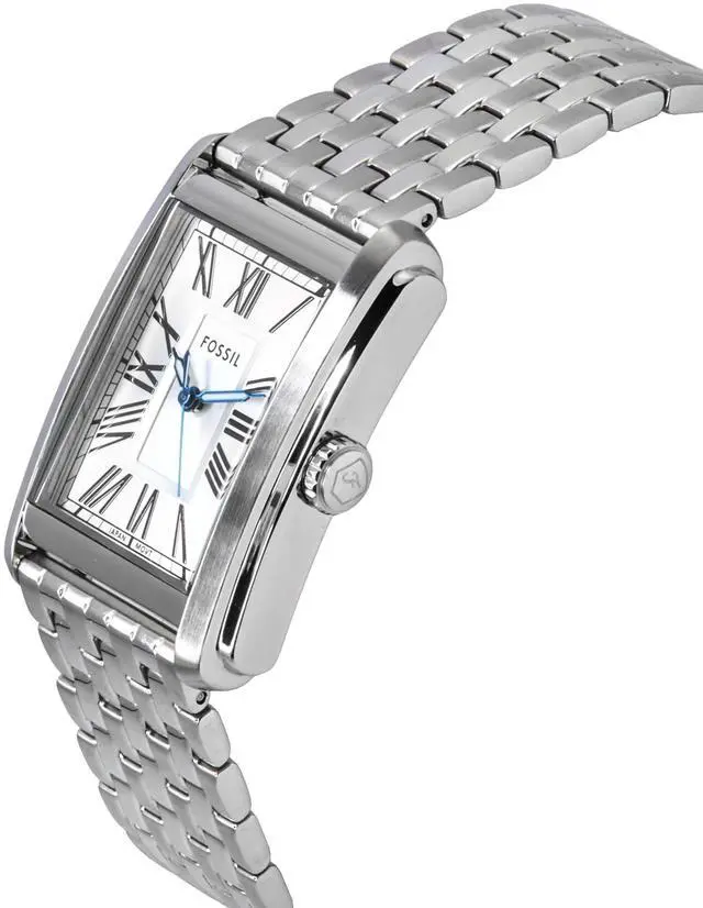 Alt view image 3 of 4 - Fossil Carraway Stainless Steel Silver Dial Quartz FS6008 Men's Watch