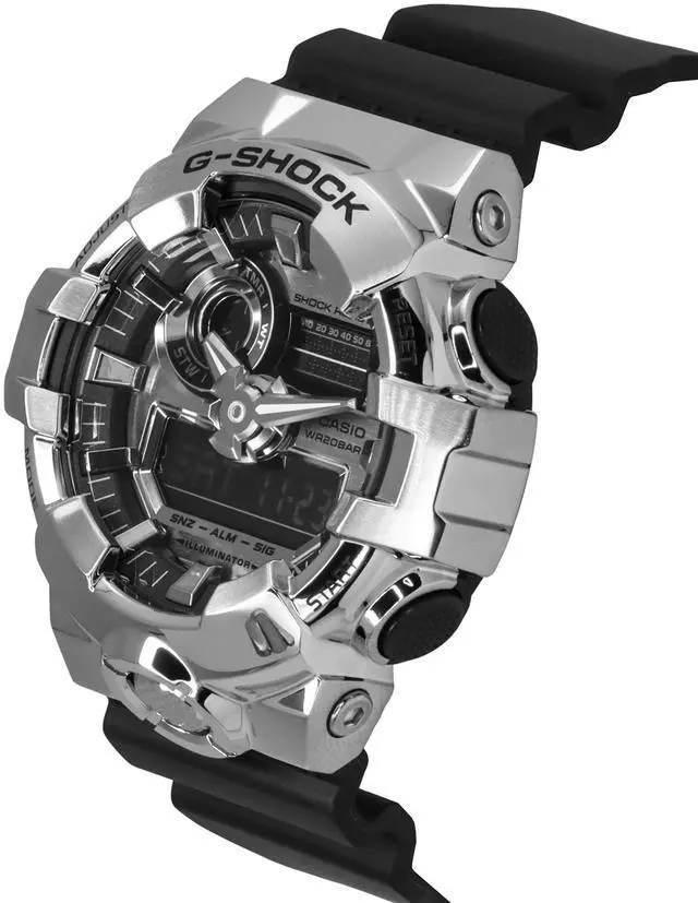 Alt view image 3 of 4 - Casio G-Shock Silver Dial Quartz Sports 200M Men's Watch GM-700-1A