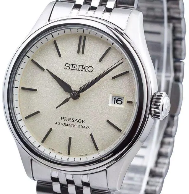 Alt view image 2 of 3 - Seiko Presage Warm White Dial Automatic 100M Men's Watch SPB463J1