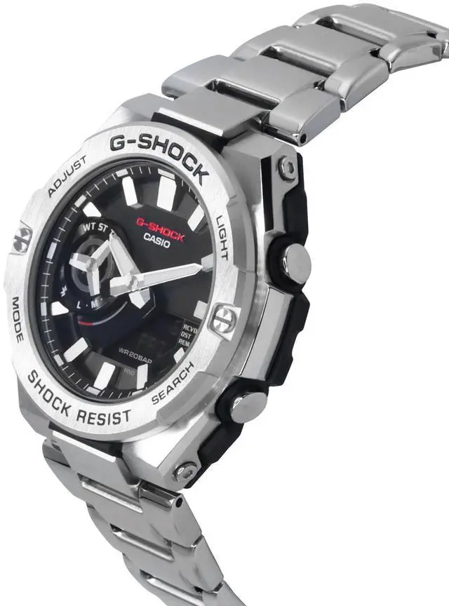 Alt view image 4 of 5 - Casio G-Shock G-Steel Black Dial Sports Solar 200M Men's Watch GST-B500D-1A