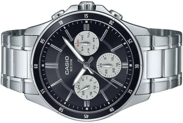 Alt view image 3 of 3 - Casio Standard Analog Black Dial Sports Quartz Men's Watch MTP-1374D-1A3V