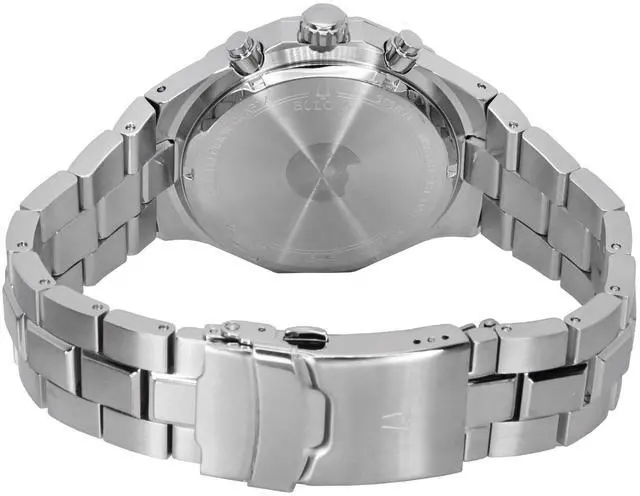 Alt view image 7 of 7 - Bulova Classic Chronograph Stainless Steel Quartz Men's Watch 96B408