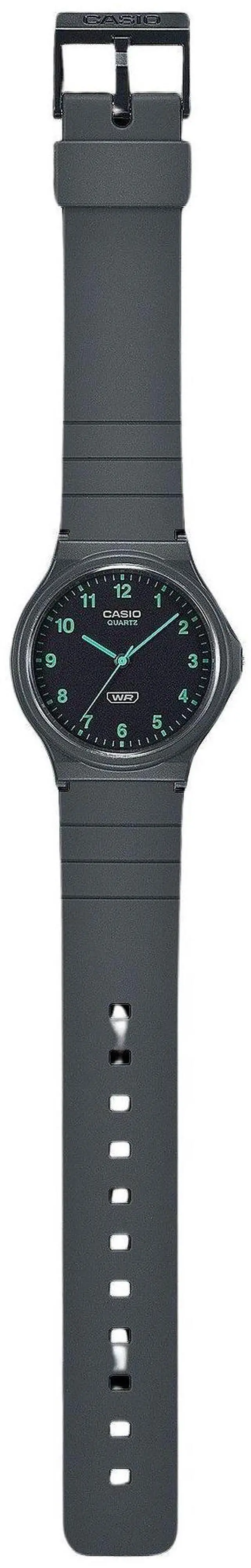 Alt view image 2 of 4 - Casio POP Analog Bio Based Resin Strap Black Dial Quartz MQ-24B-8B Unisex Watch
