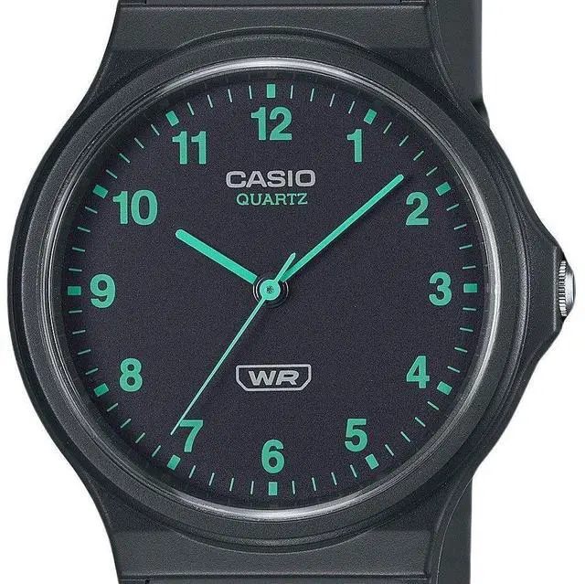 Alt view image 3 of 4 - Casio POP Analog Bio Based Resin Strap Black Dial Quartz MQ-24B-8B Unisex Watch