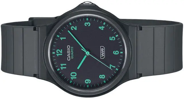 Alt view image 4 of 4 - Casio POP Analog Bio Based Resin Strap Black Dial Quartz MQ-24B-8B Unisex Watch