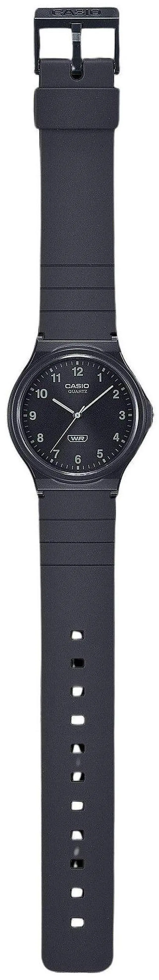 Alt view image 2 of 4 - Casio POP Analog Bio Based Resin Strap Black Dial Quartz MQ-24B-1B Unisex Watch