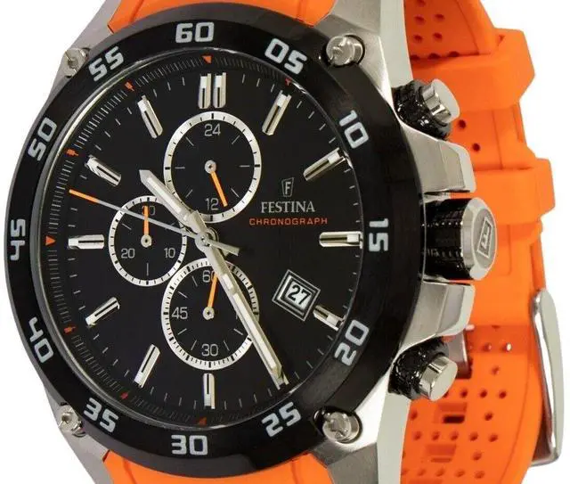 Alt view image 2 of 3 - Festina The Originals Chronograph Black Dial Quartz 100M Men's Watch F20330-4