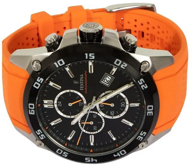 Alt view image 3 of 3 - Festina The Originals Chronograph Black Dial Quartz 100M Men's Watch F20330-4
