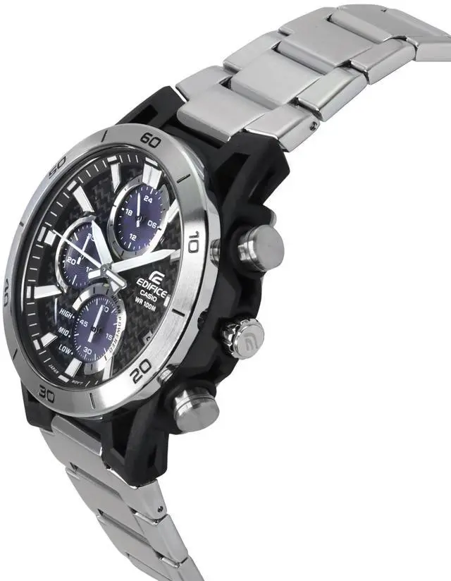 Alt view image 3 of 4 - Casio Edifice Chronograph Grey Dial Solar Powered 100M Men's Watch EQS-960D-1AV