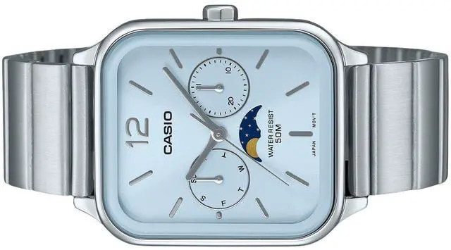 Alt view image 3 of 3 - Casio Standard Analog Baby Blue Dial Casual Quartz Men's Watch MTP-M305D-2AV