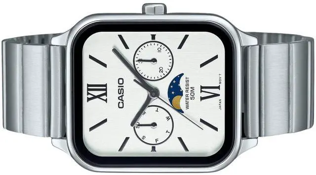 Alt view image 3 of 3 - Casio Standard Analog White Dial Casual Quartz Men's Watch MTP-M305D-7A2V