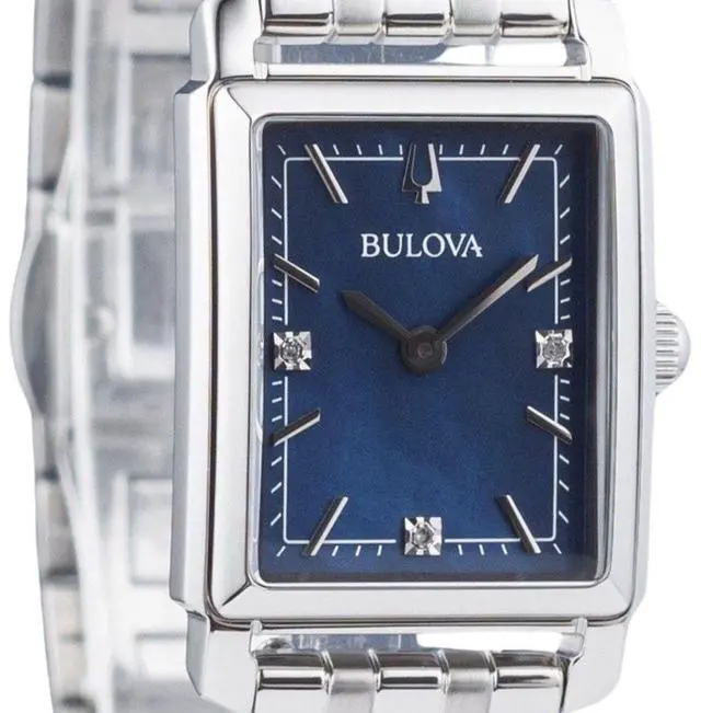 Alt view image 3 of 3 - Bulova Classic Blue Dial Quartz Casual Ladies Watch 96P245
