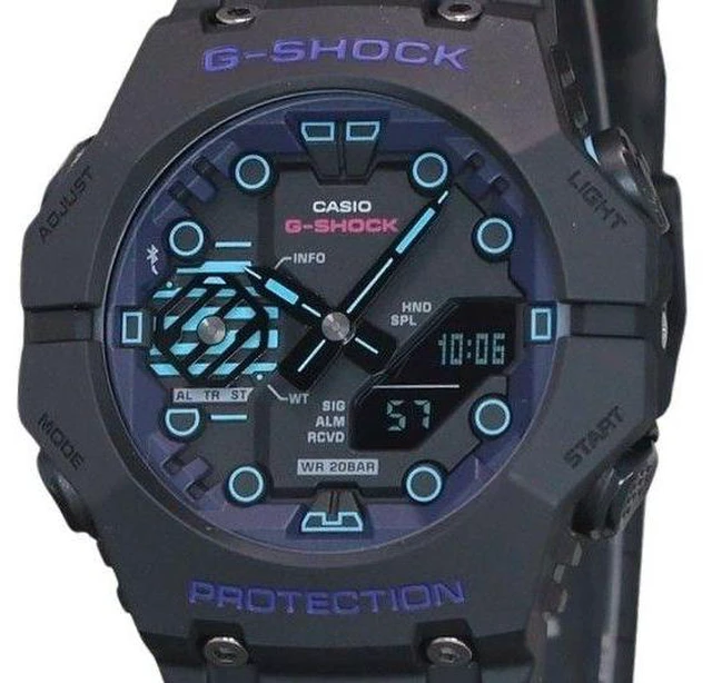 Alt view image 2 of 3 - Casio G-Shock Black Dial Quartz Sports 200M Men's Watch GA-B001CBR-1A
