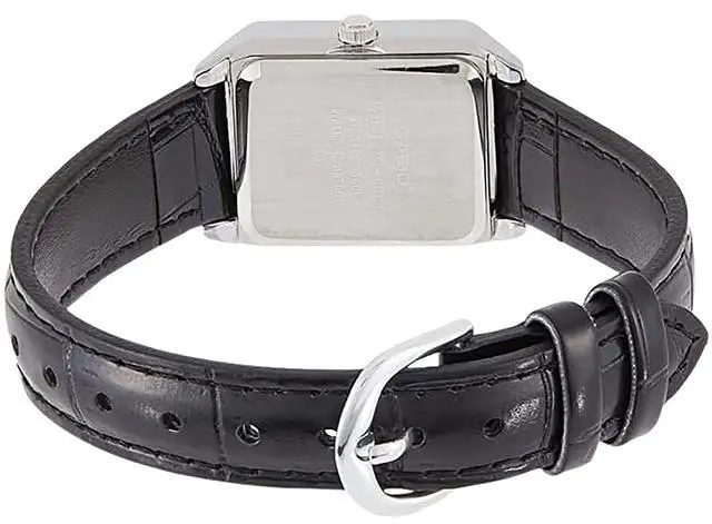 Alt view image 4 of 4 - Casio Standard Analog Leather Strap Black Dial Quartz LTP-V007L-1B Women's Watch