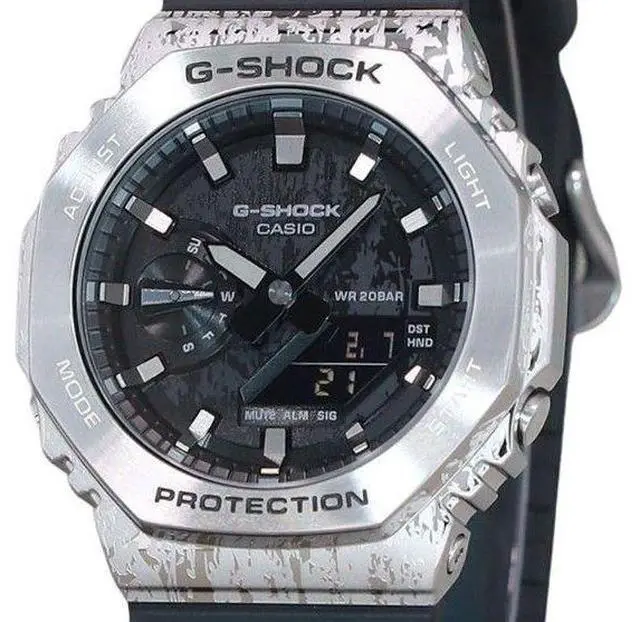 Alt view image 2 of 3 - Casio G-Shock Grey Dial Quartz Sports 200M Men's Watch GM-2100GC-1A