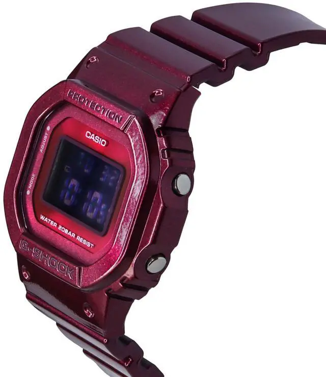 Alt view image 3 of 4 - Casio G-Shock Digital Resin Strap Quartz GMD-S5600RB-4 200M Women's Watch