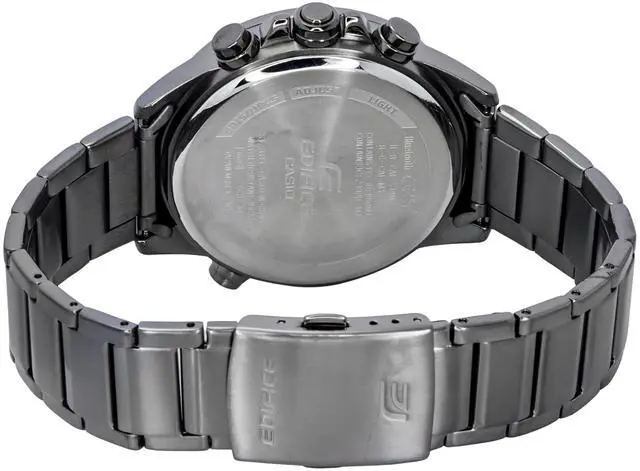 Alt view image 5 of 5 - Casio Edifice Grey Dial Sports Quartz 100M Men's Watch ECB-30DC-1B