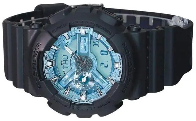 Alt view image 3 of 3 - Casio G-Shock Ocean Blue Dial Quartz Sports 200M Men's Watch GA-110CD-1A2