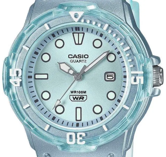 Alt view image 2 of 3 - Casio POP Blue Dial Quartz Sports 100M Ladies Watch LRW-200HS-2EV