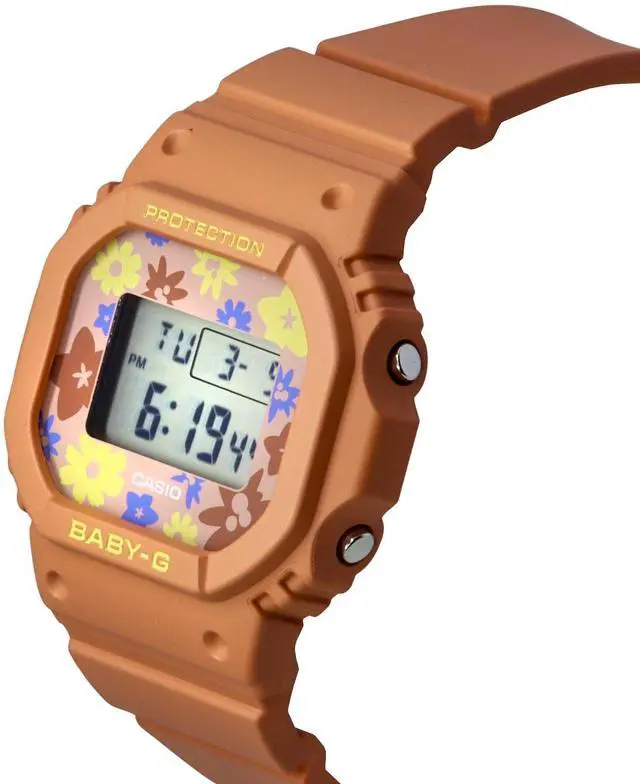 Alt view image 3 of 4 - Casio Baby-G Resin Strap Sports Quartz 100M Ladies Watch BGD-565RP-4