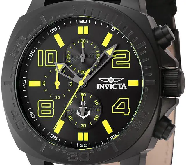 Alt view image 2 of 3 - Invicta Ocean Voyage Chronograph Nylon Strap Black Dial Quartz 46287 Men's Watch