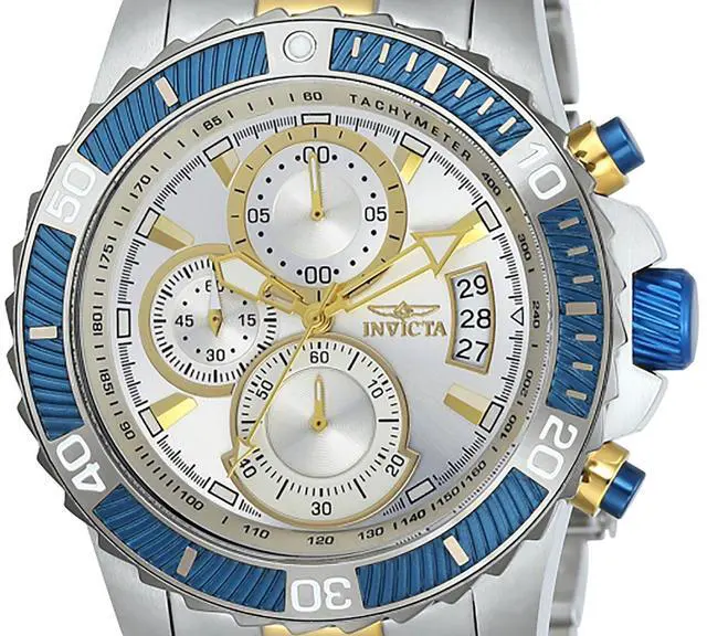 Alt view image 6 of 7 - Invicta  Pro Diver 23994  Stainless Steel Chronograph  Watch