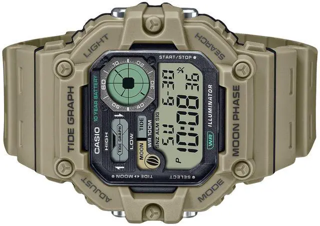 Alt view image 3 of 4 - Casio Standard Digital Graph Sports Quartz 100M Men's Watch WS-1700H-5AV