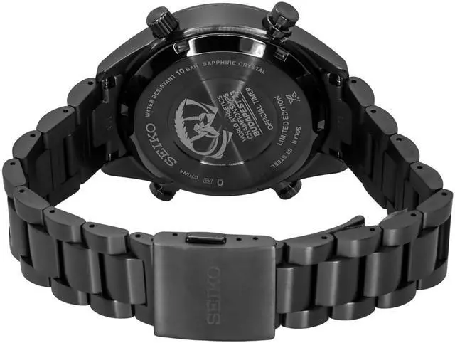 Alt view image 4 of 4 - Seiko Prospex Black Dial Chronograph Solar 100M Men's Watch SFJ007P1
