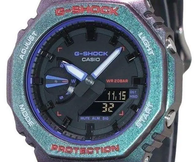 Alt view image 2 of 3 - Casio G-Shock Analog Digital Sports Quartz 200M Men's Watch GA-2100AH-6A