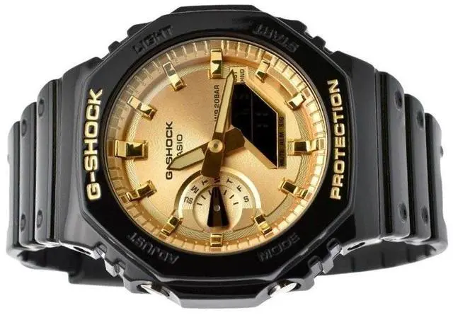 Alt view image 3 of 3 - Casio G-Shock Resin Strap Sports Quartz 200M Men's Watch GA-2100GB-1A