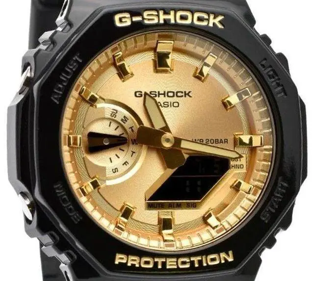 Alt view image 2 of 3 - Casio G-Shock Resin Strap Sports Quartz 200M Men's Watch GA-2100GB-1A