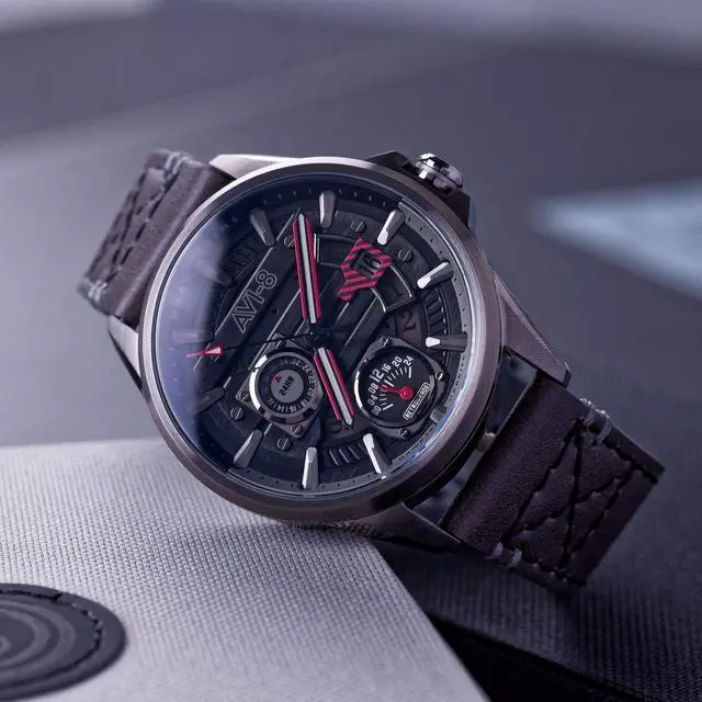 Alt view image 3 of 7 - AVI-8 Hawker Harrier Black Dial Quartz Casual Men's Watch AV-4098-04
