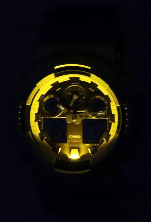 Alt view image 3 of 5 - Casio G-Shock Purple Dial Quartz Sports 200M Men's Watch GA-100EU-8A2