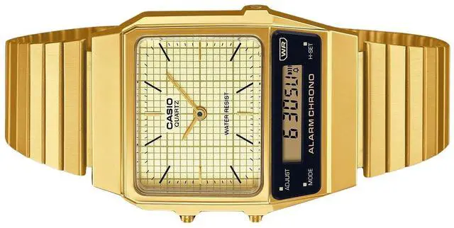 Alt view image 3 of 3 - Casio Vintage Analog Digital Beige Dial Casual Quartz Unisex Watch AQ-800EG-9A