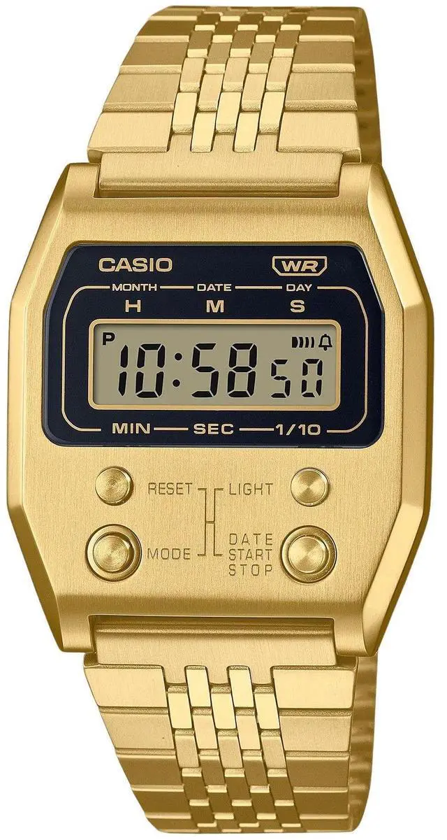 Alt view image 2 of 4 - Casio Vintage Digital Stainless Steel Casual Quartz Unisex Watch A1100G-5