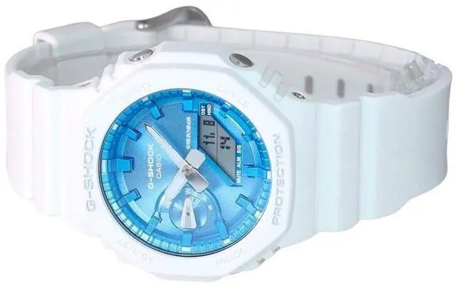 Alt view image 3 of 3 - Casio G-Shock Blue Dial Quartz Sport 200M Men's Watch GA-2100WS-7A