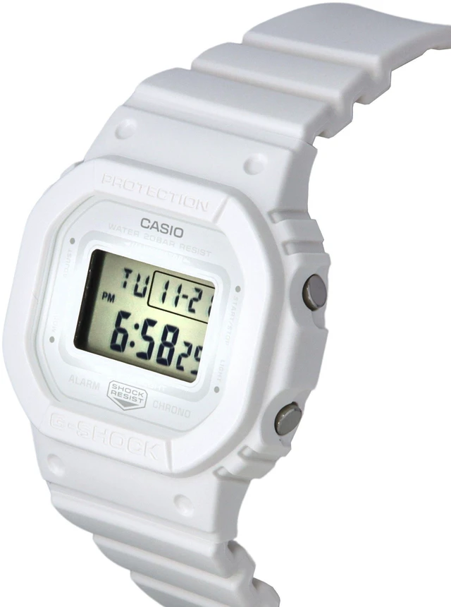 Alt view image 3 of 4 - Casio G-Shock Digital White Dial Sports Quartz 200M Women's Watch GMD-S5600BA-7